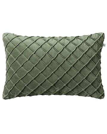 Deva Kuddfodral Velvet Skogsgrön 40x60cm