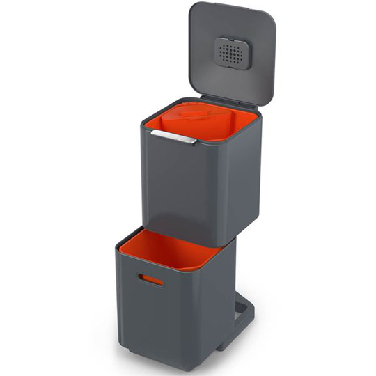 Joseph Joseph - Totem Compact Avfallsbehållare 40L Grå