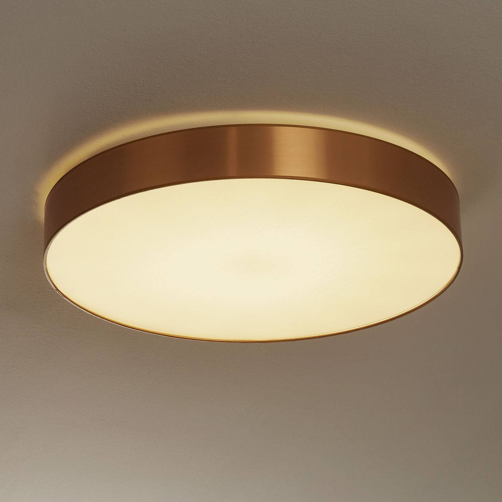 Taklampa Aurelia dimbar guldfärgad 60 cm