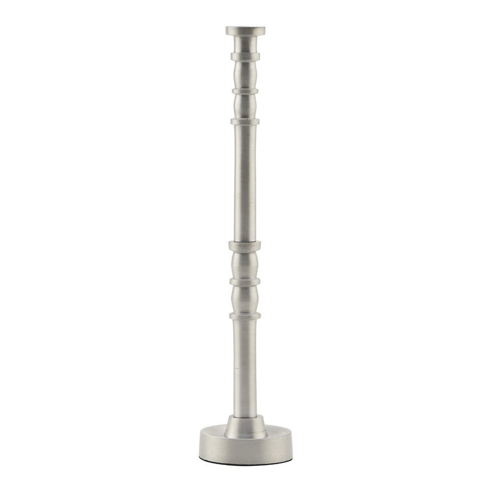 House Doctor - Jersey Ljusstake 28 cm Silveroxiderad