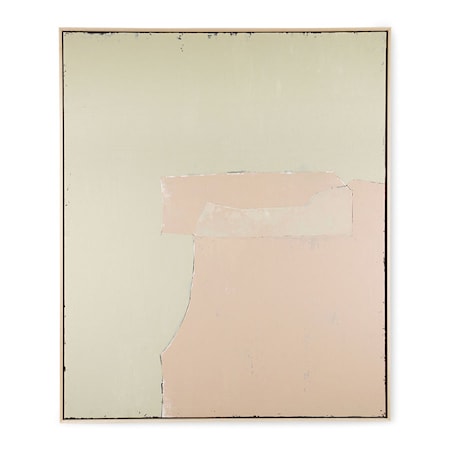 Abstract Målning Olive/nude 100x120cm