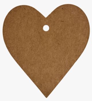 Heart presentetikett 12st natur