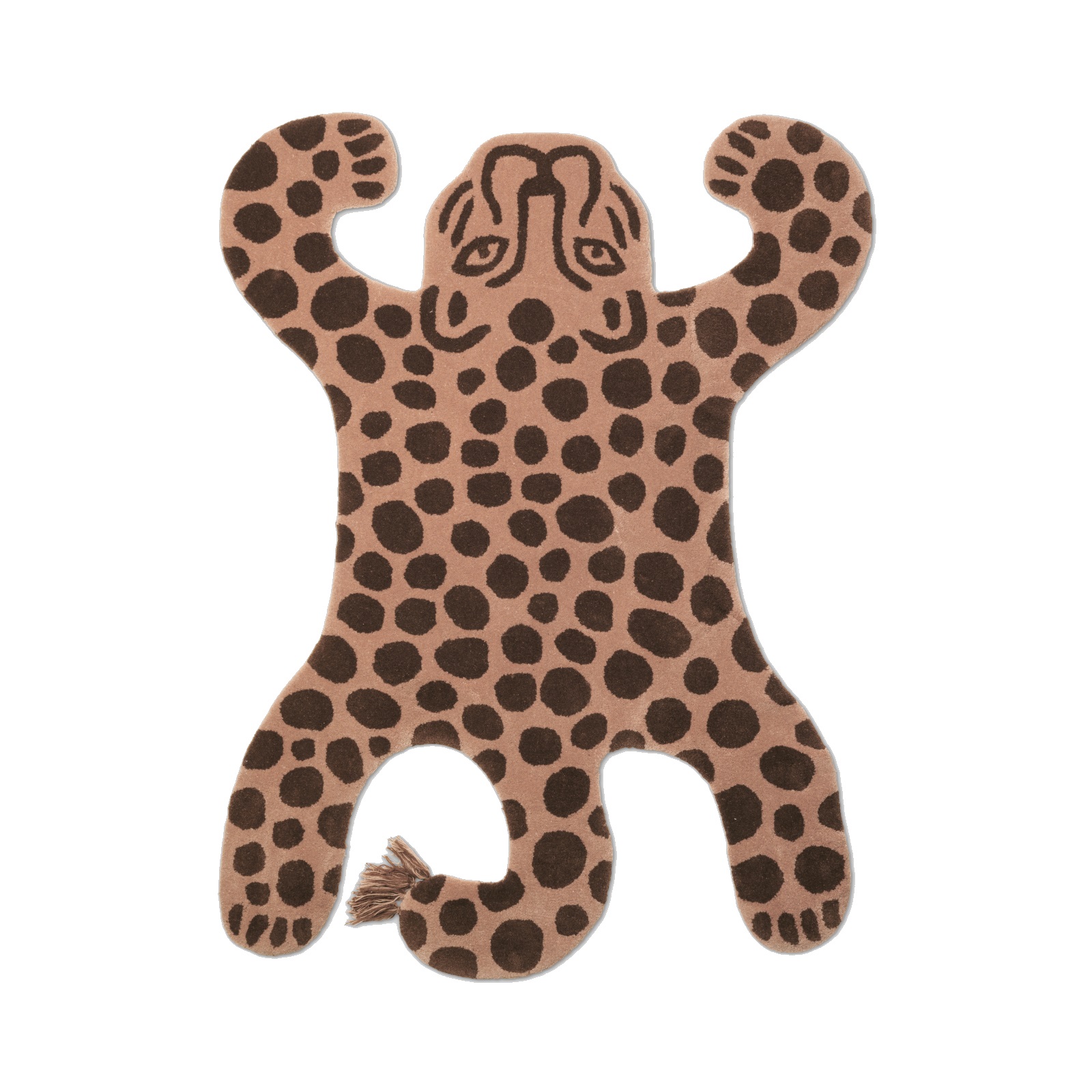 Leopardmatta SAFARI ullmatta barnrum, Ferm Living