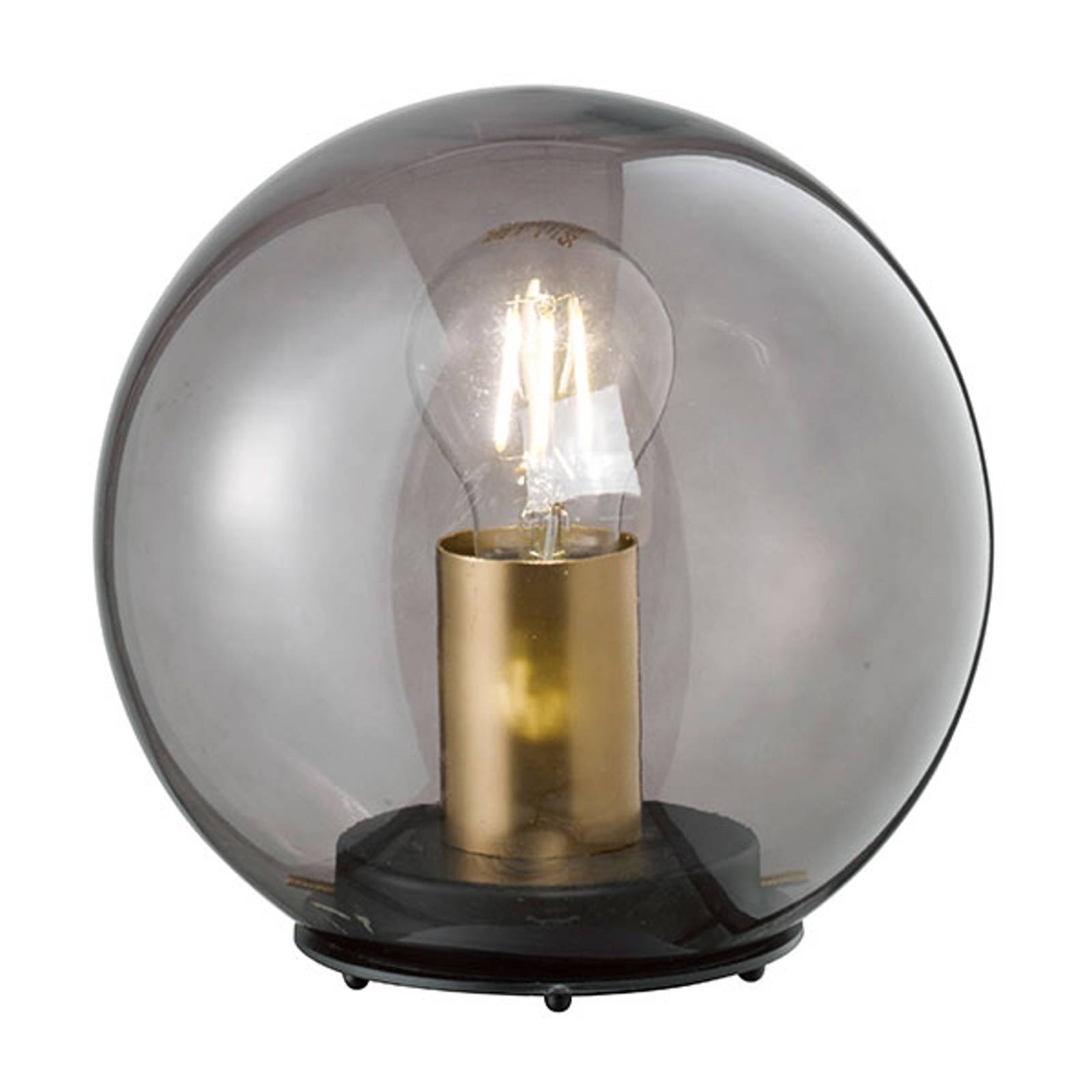 Bordslampa Dini med kulskärm av glas, 30 cm