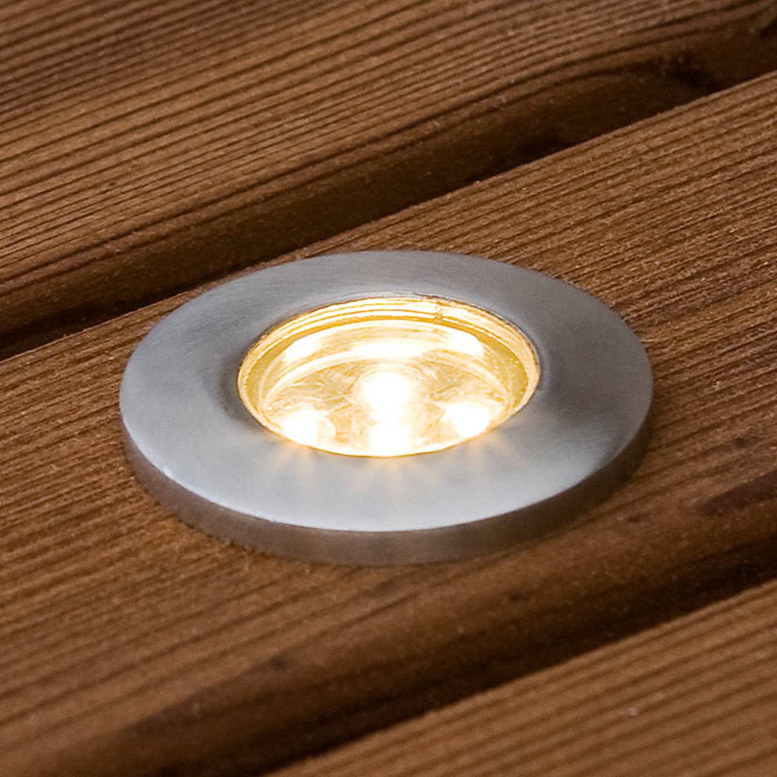 Mini-LED-markinbyggnadsspot platt 6-set