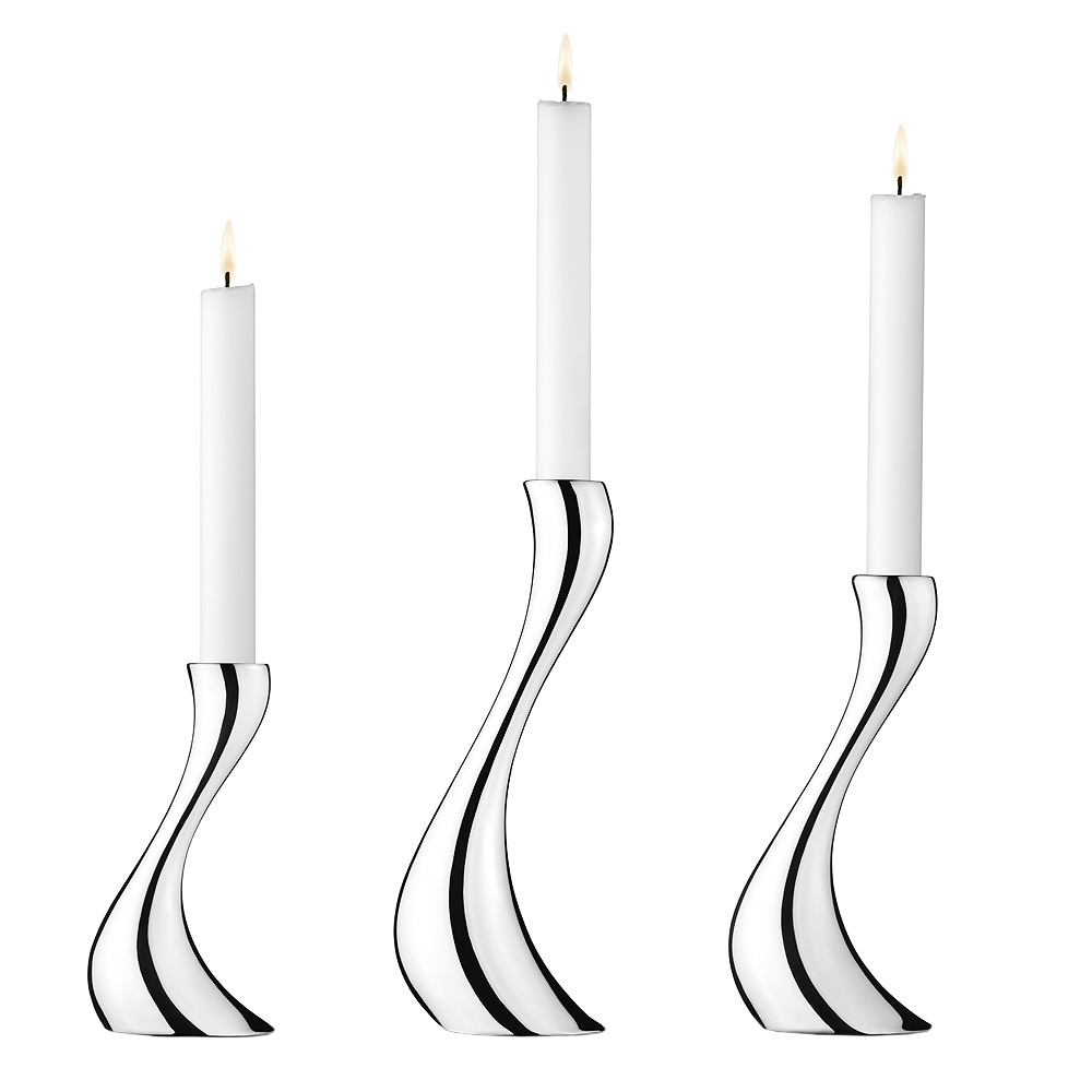 Georg Jensen - Cobra Ljusstake 3-pack Rostfri