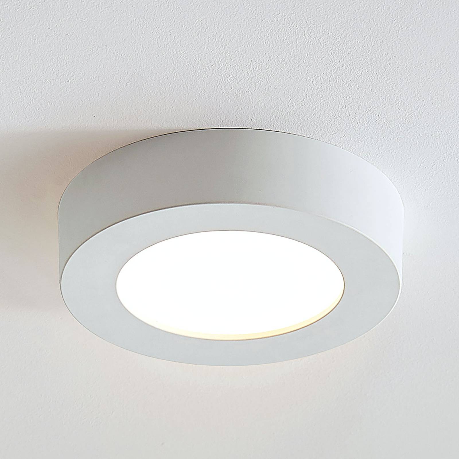 LED-taklampa Marlo vit 3 000 K rund 18,2 cm