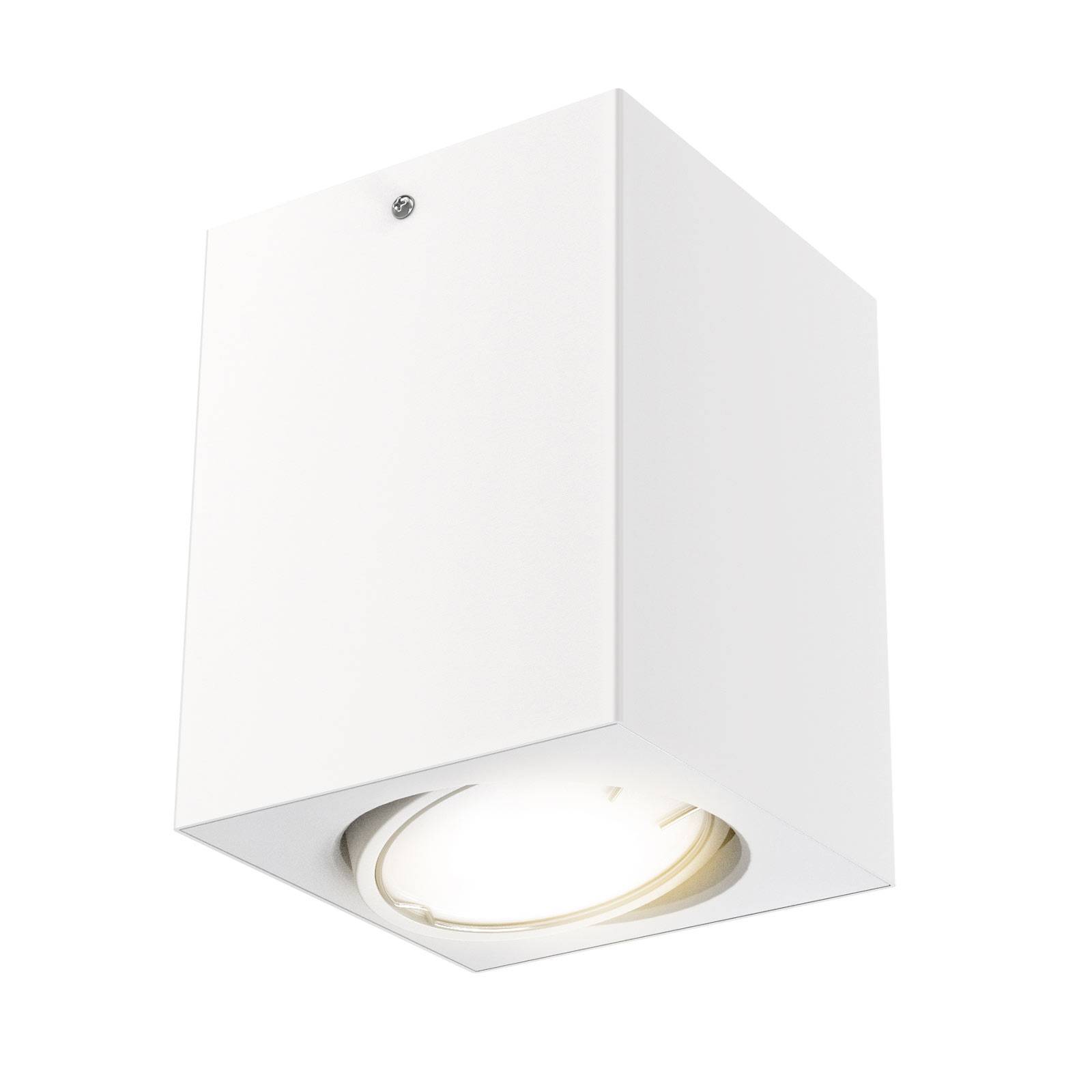 LED-takspotlight 7120 med GU10-LED-lampa, vit