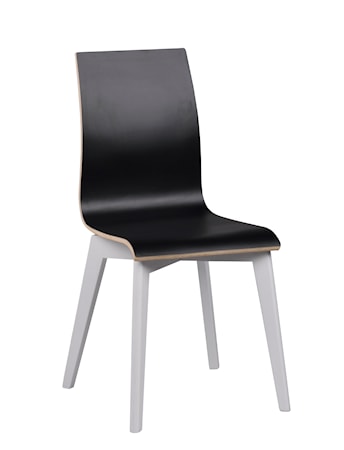 Gracy stol svart laminat/vitlack