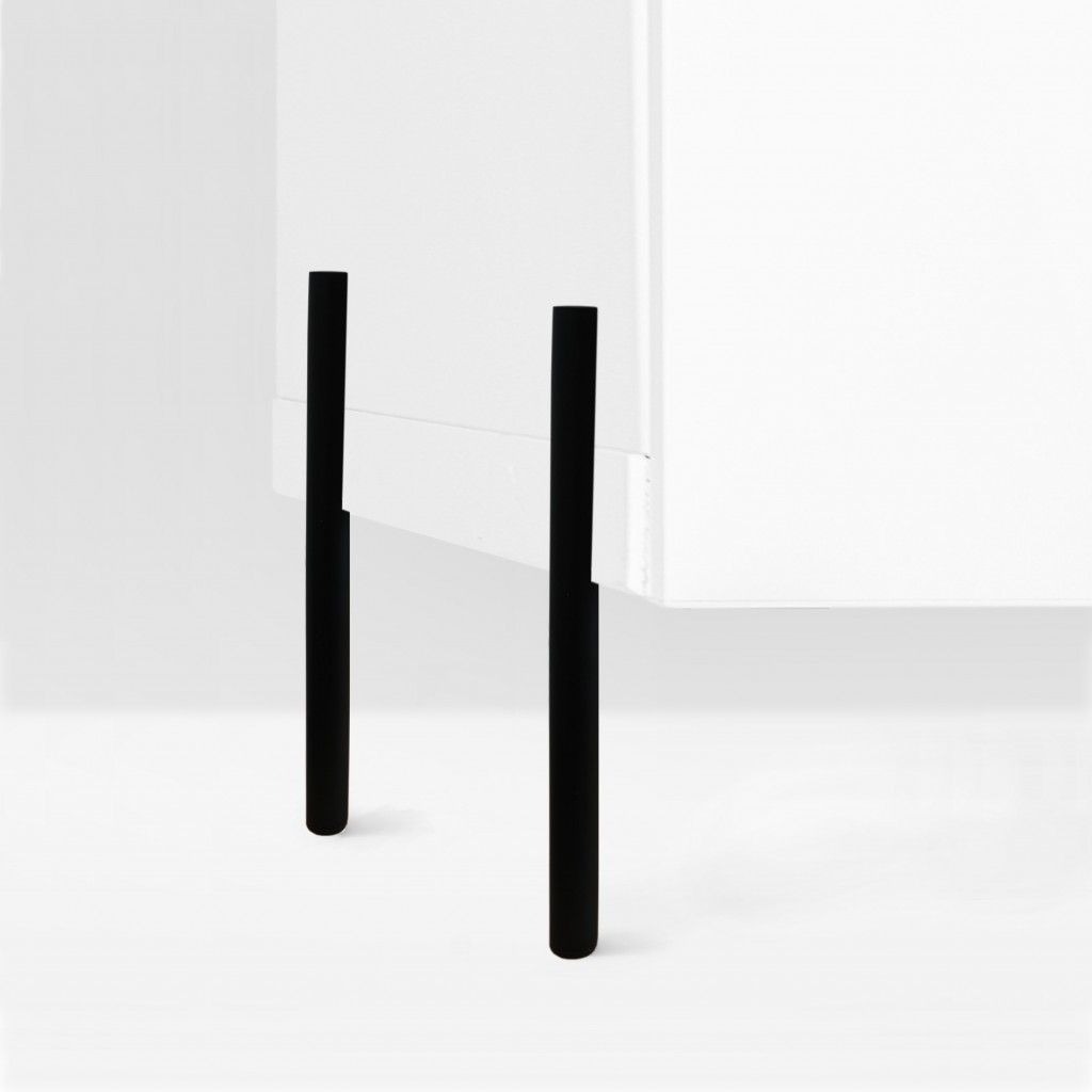 Prettypegs Hugo 160 möbelben 4-pack svart