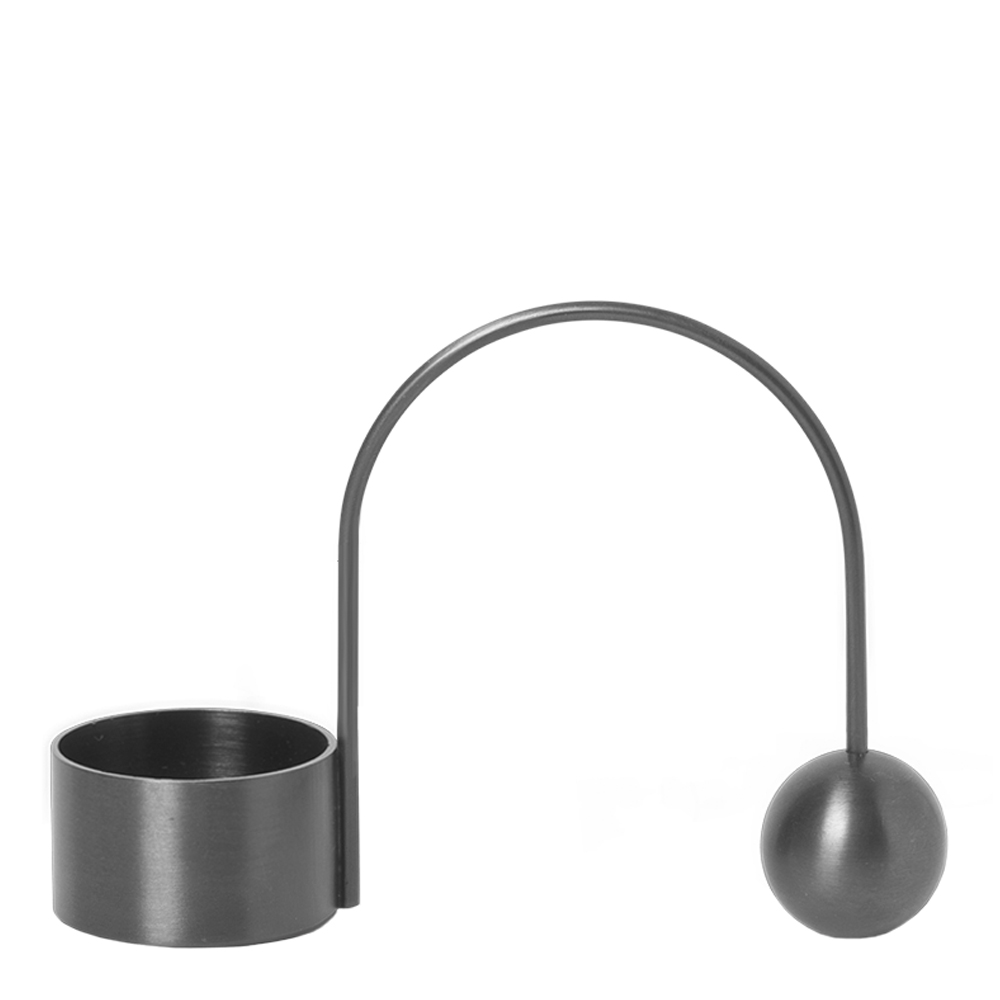Ferm Living - Balance Värmeljushållare 12,5 cm Svart