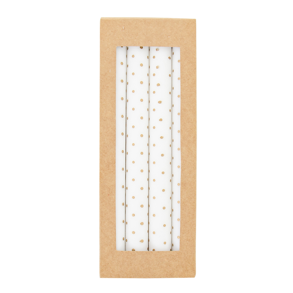 Afroart - Minidot Julgransljus Prickig 23 cm 4-pack Guld