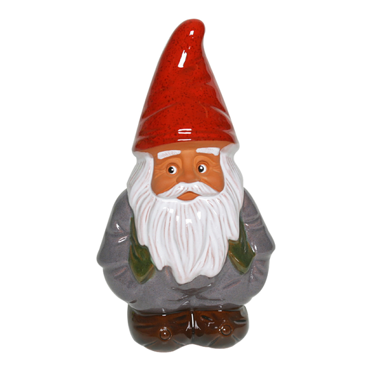 Rolf Berg Keramik - Tomte med väst Grå 19 cm