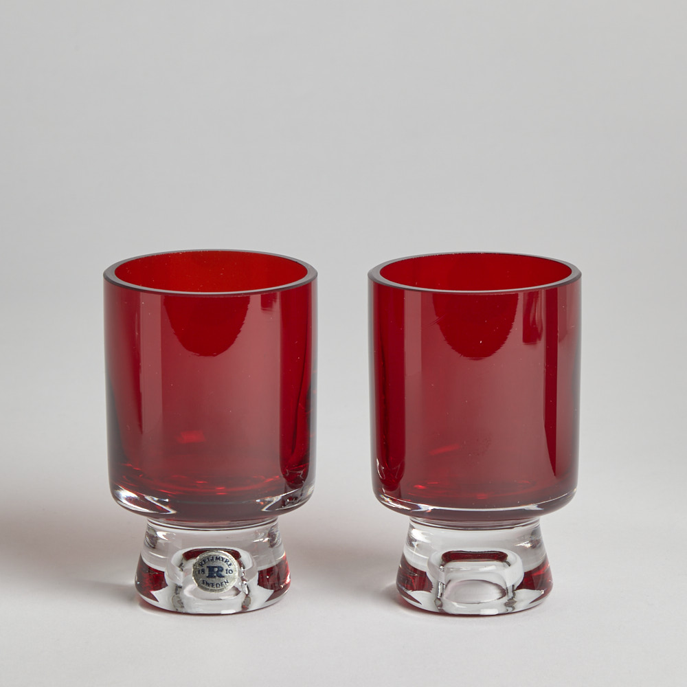 Reijmyre Glasbruk - SÅLD Ljuslyktor 2 st