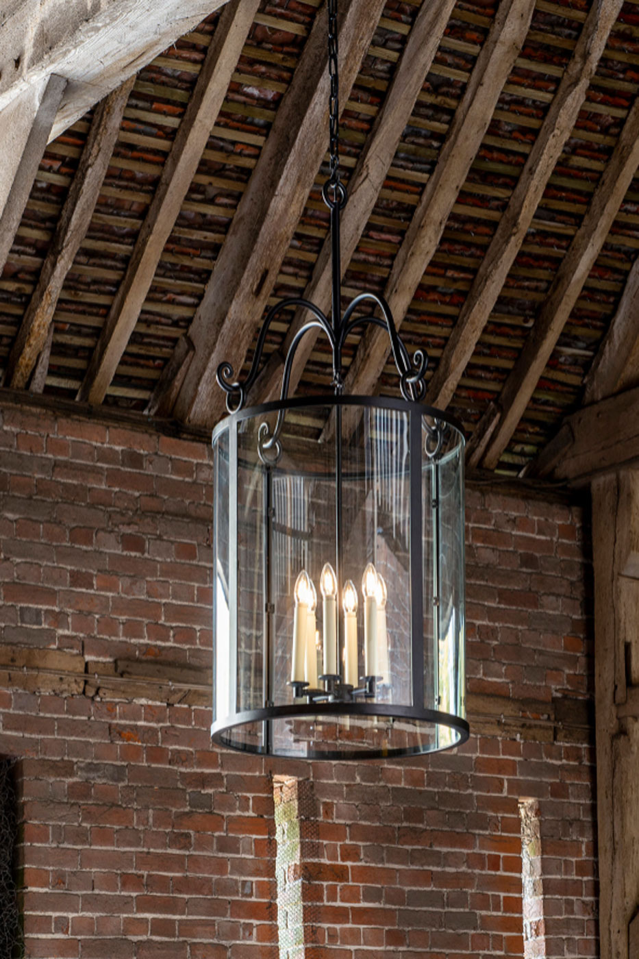 Taklampa Holbury Hall Lantern Svart