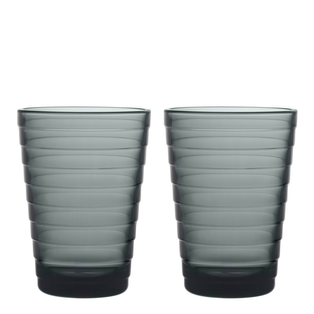Iittala - Aino Aalto Glas 33 cl 2-pack Mörkgrå