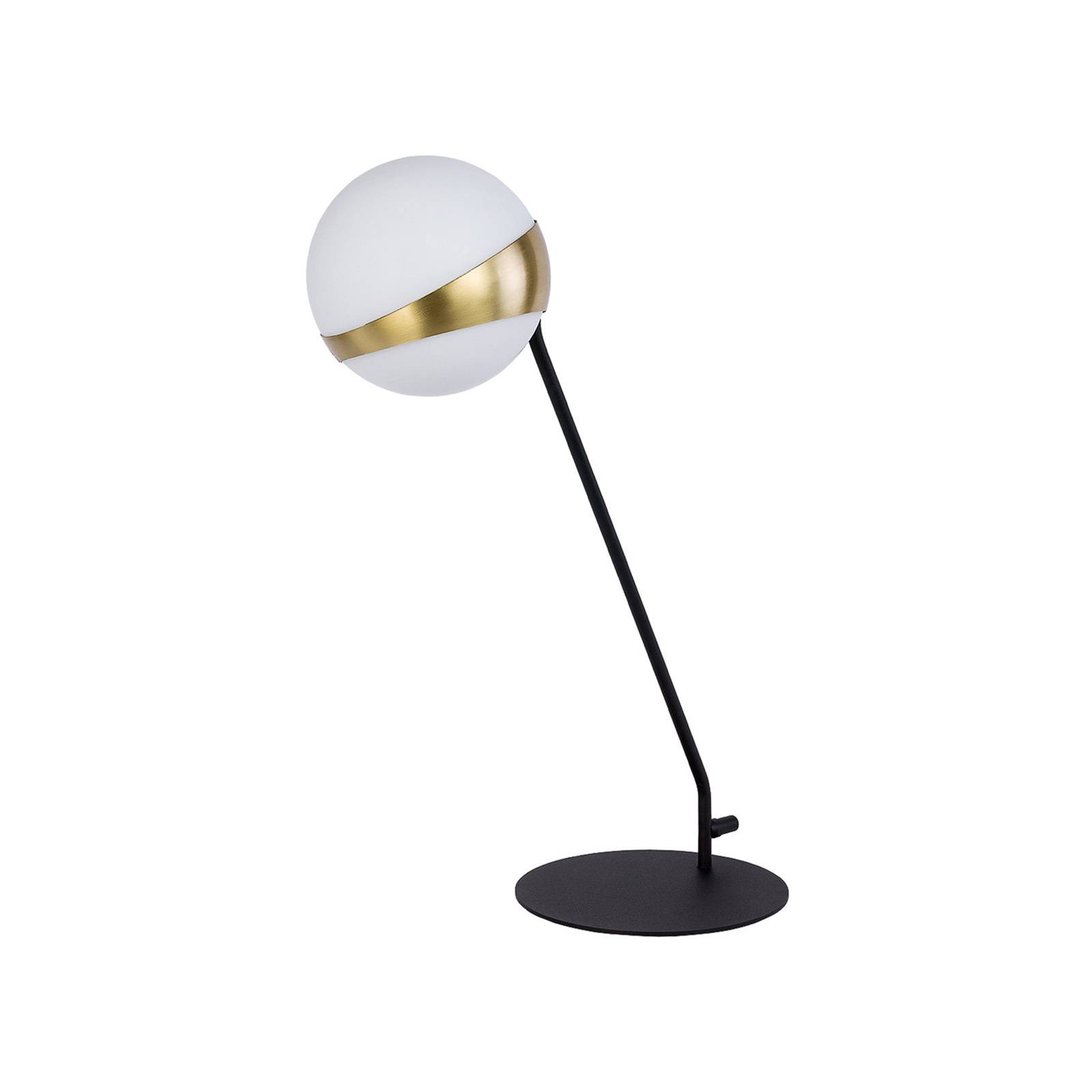 Bordslampa Parcel, vit/mässing