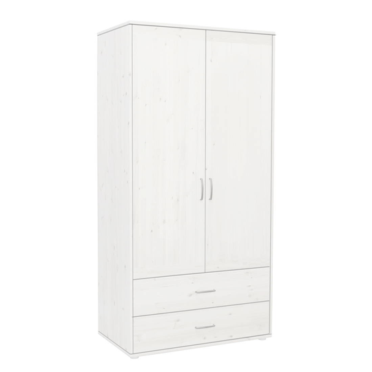 Garderob lådor 200 cm vitpig Flexa CLASSIC
