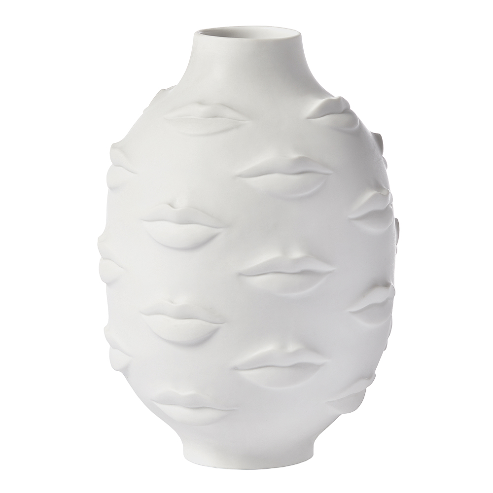 Jonathan Adler - Muse Vas Gala Läppar 24,5 cm Vit