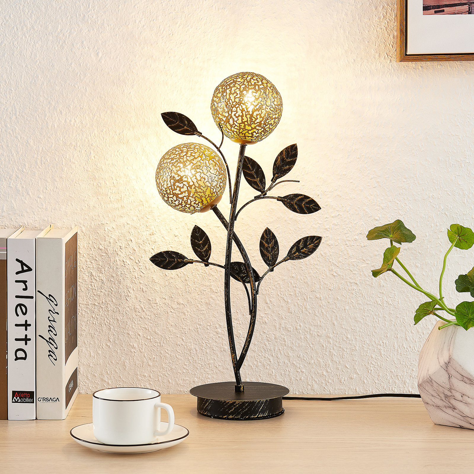 Lucande Evory bordslampa 2 lampor