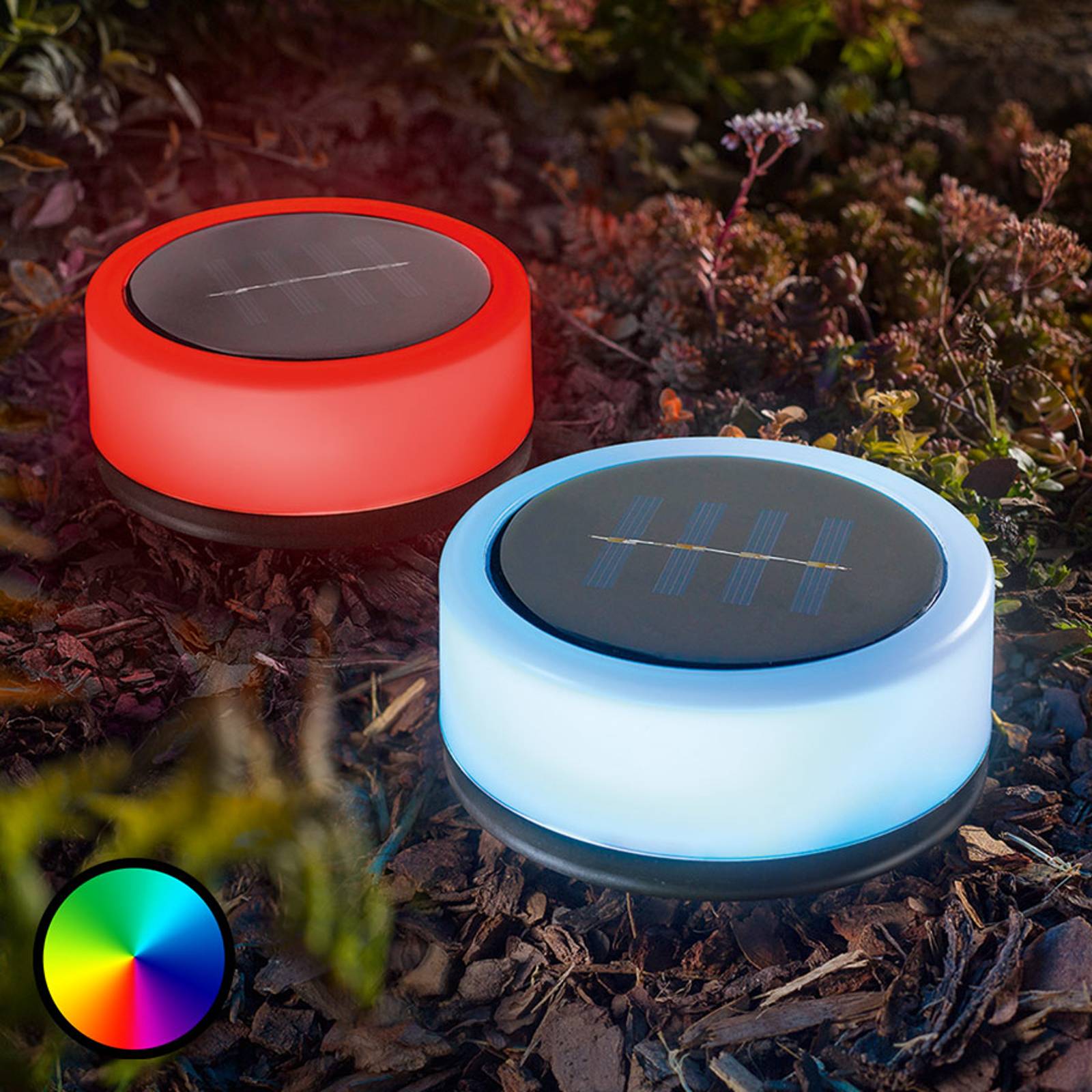 Soldriven dekorationsbelysning Smart Puc 2-pack