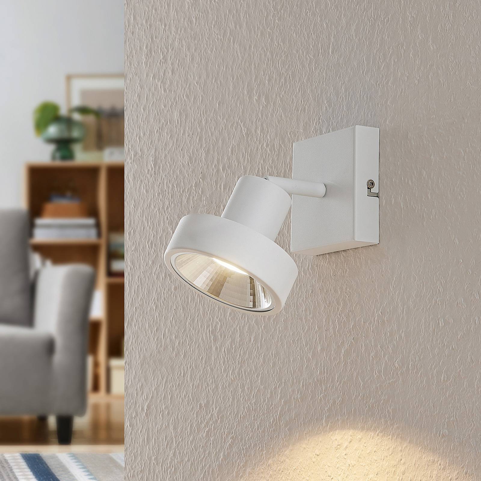 Lindby Ignacio taklampa, 1 lampa vit