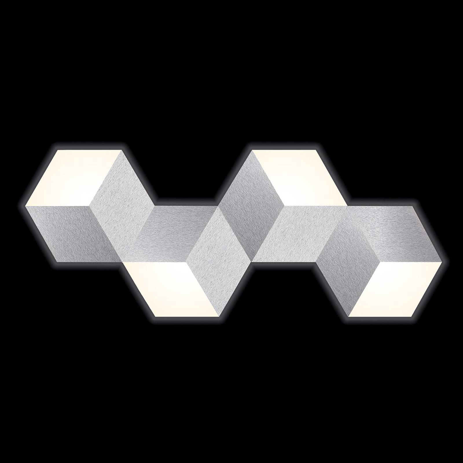 GROSSMANN Geo LED-vägglampa i abstrakt form