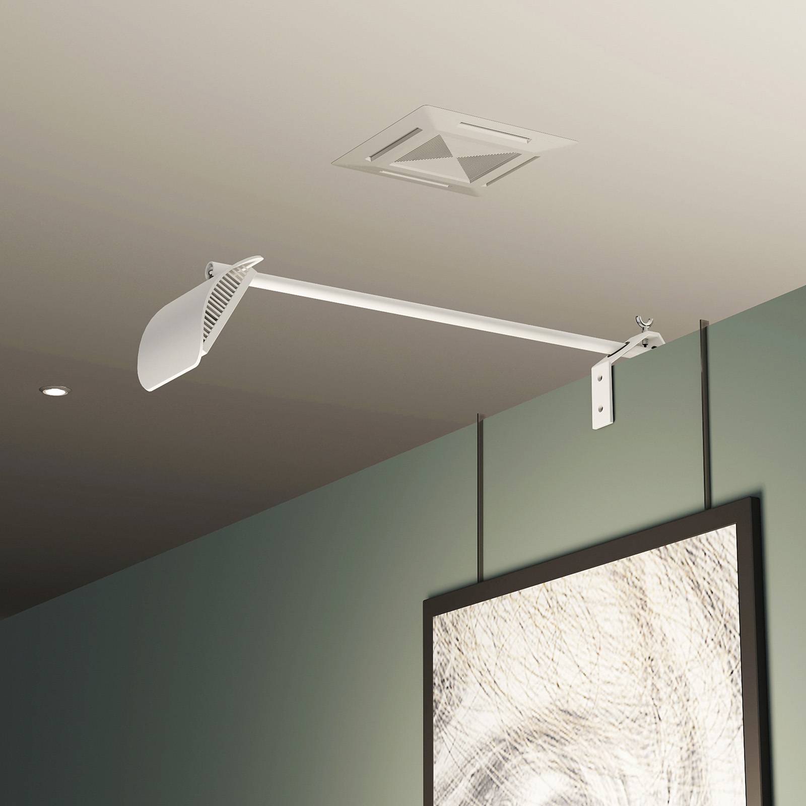 Arcchio Macey LED-klämlampa, vit