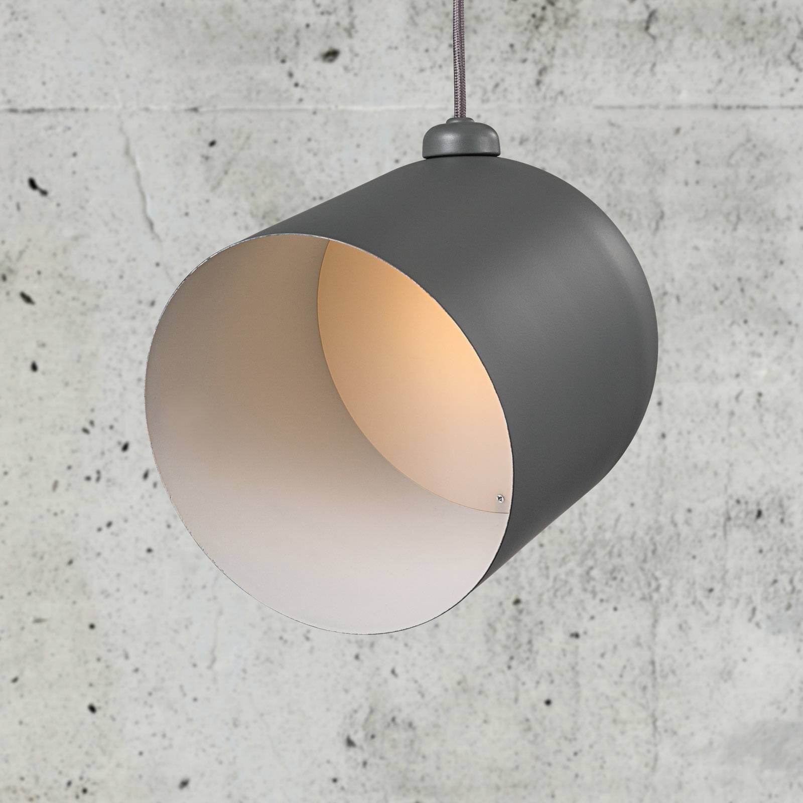 LED-hänglampa Angle, grå