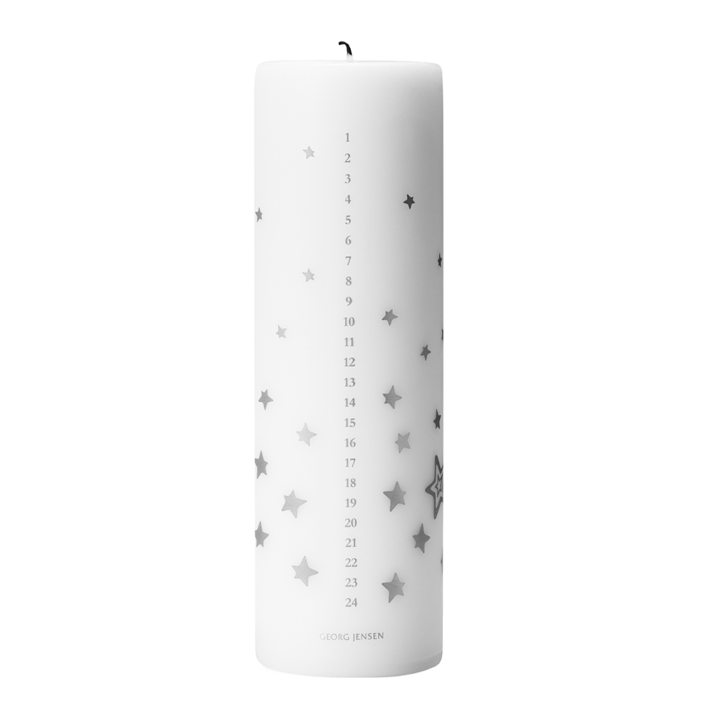 Georg Jensen - 2021 Kalenderljus 20 cm Vit/Silver