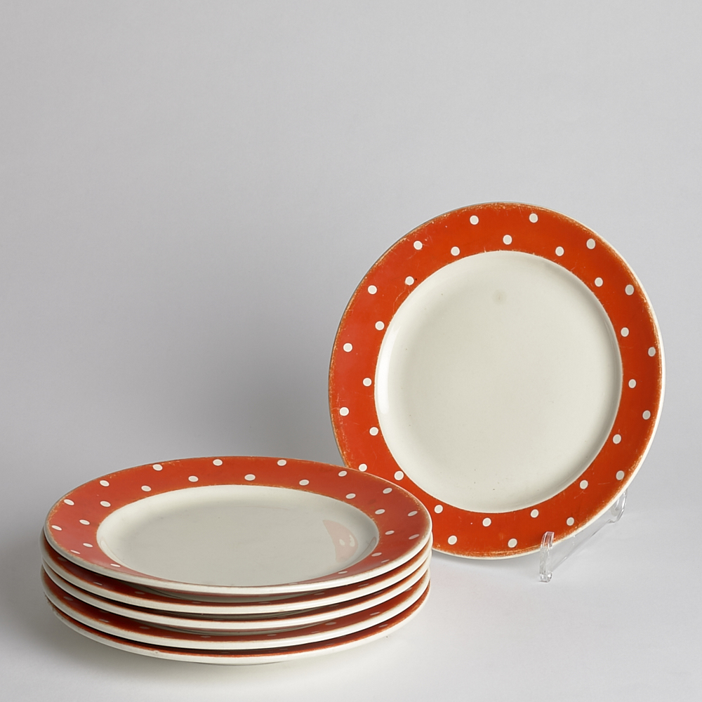 Vintage - Assietter "Amanita Röd" 4 st