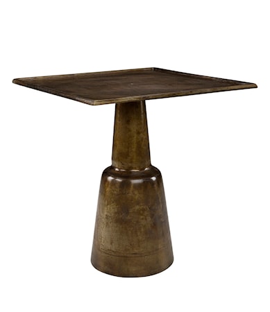 CHLOÉ café table square vintage brass