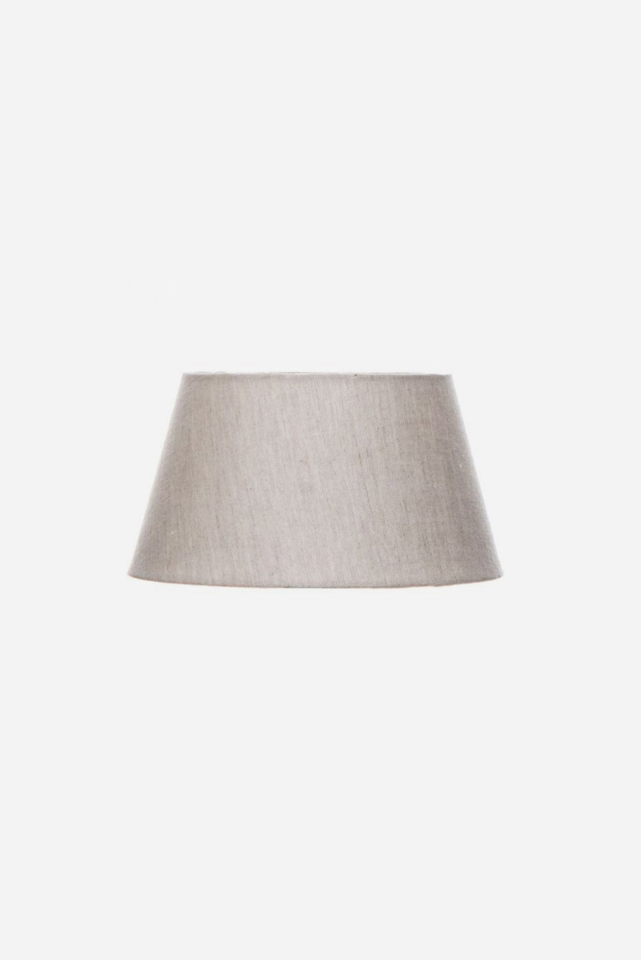 Lampskärm rund 25 cm natur linne