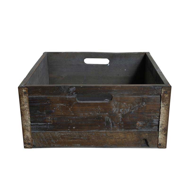 Vintage trälåda 30x30 cm