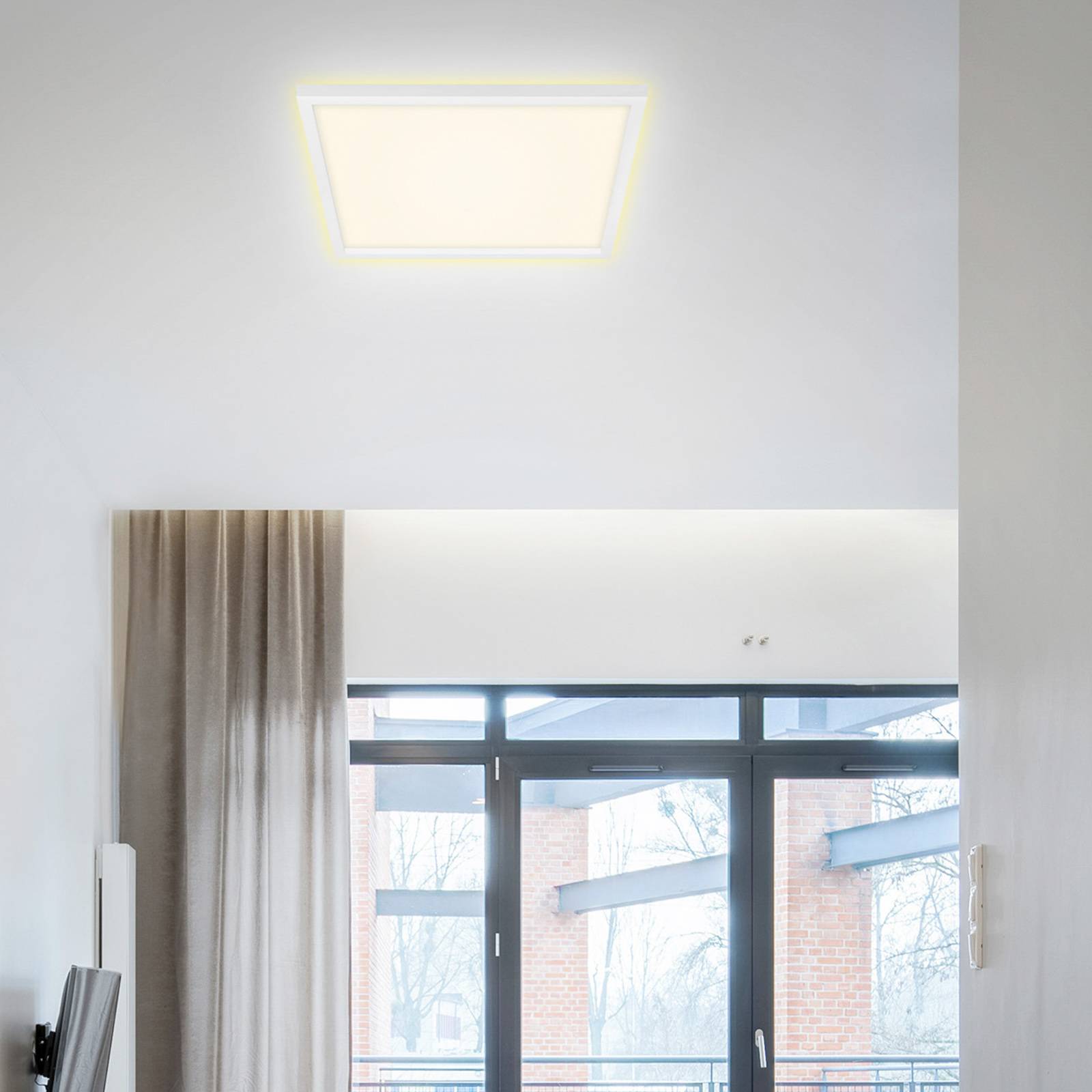 LED-taklampa 7364, 42 x 42 cm, vit