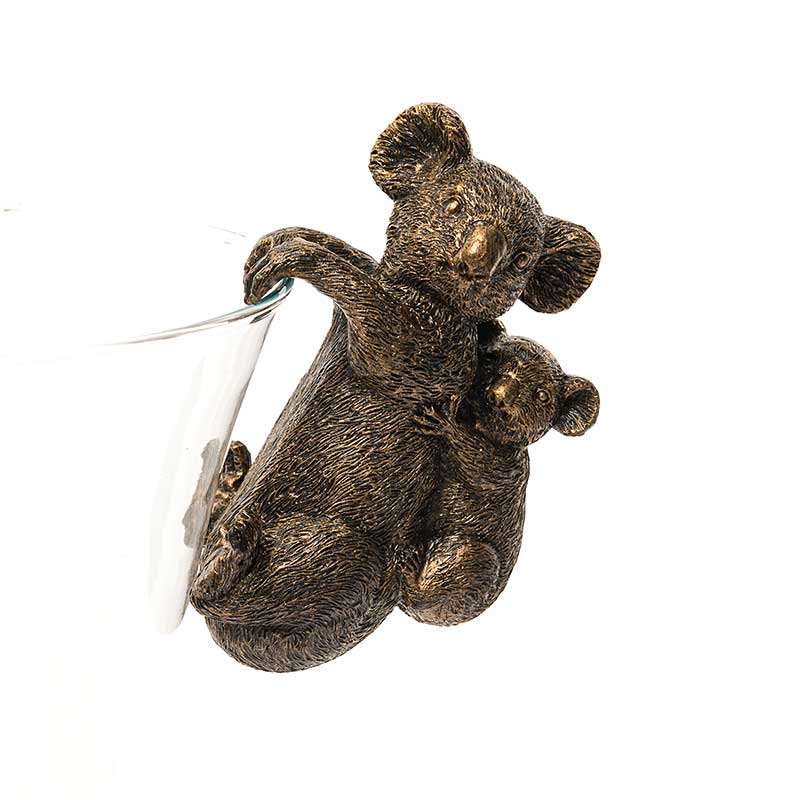 Krukdekoration, koala med unge