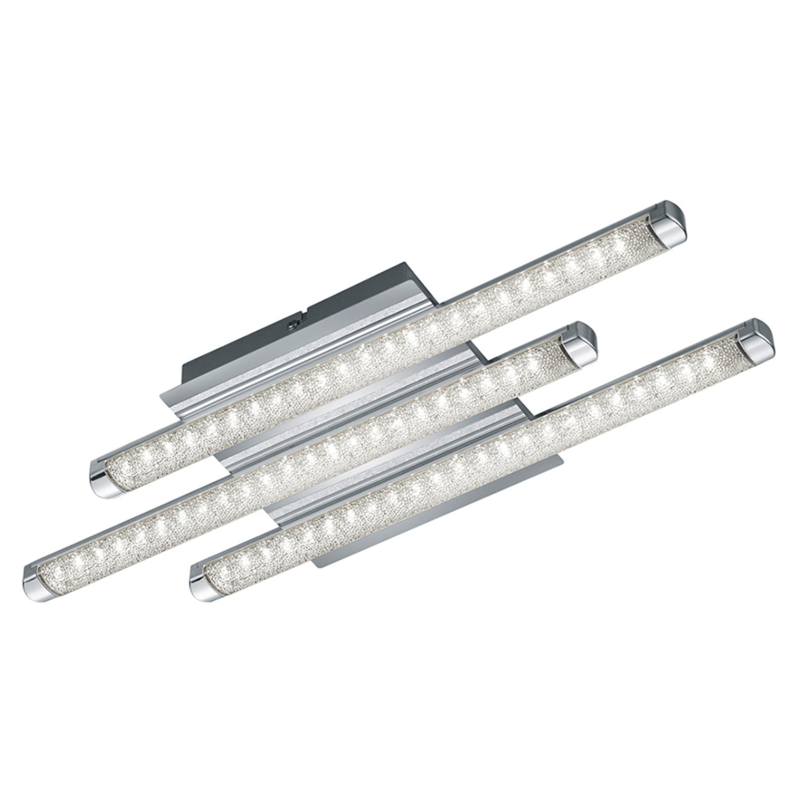 LED-taklampa Street 3 ljusk. kristall