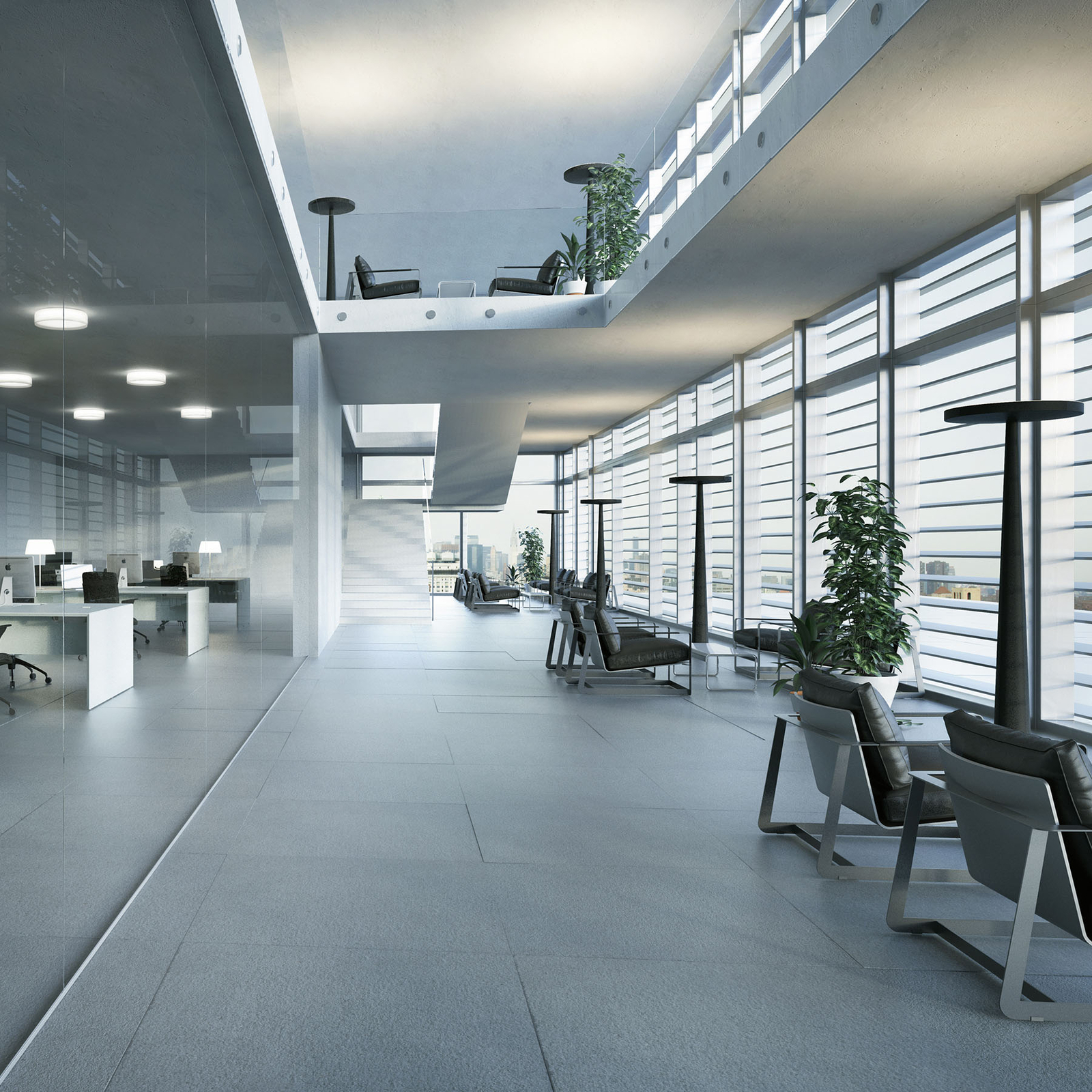 Prandina Equilibre Halo F3 golvlampa svart