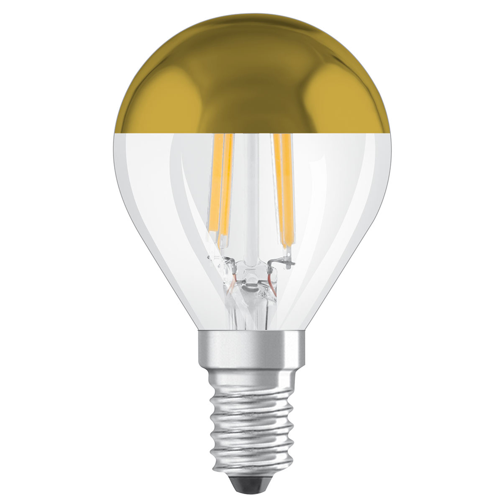 OSRAM LED-lampa E14 Mirror CLP guld 4W 2 700 K