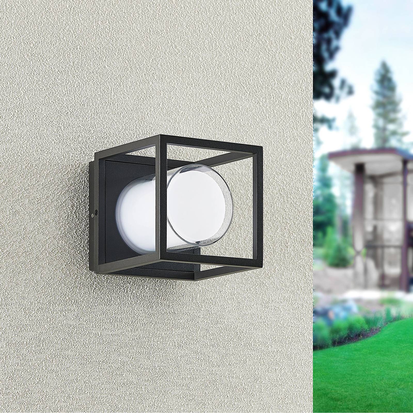 Lindby Heiderose LED-utomhusvägglampa