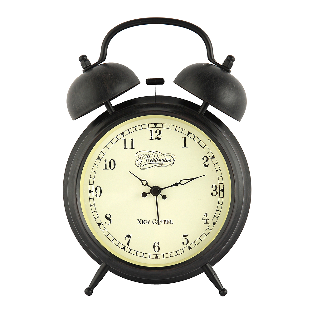 NeXtime - Aaltje Väckarklocka 9 cm Svart/Brun