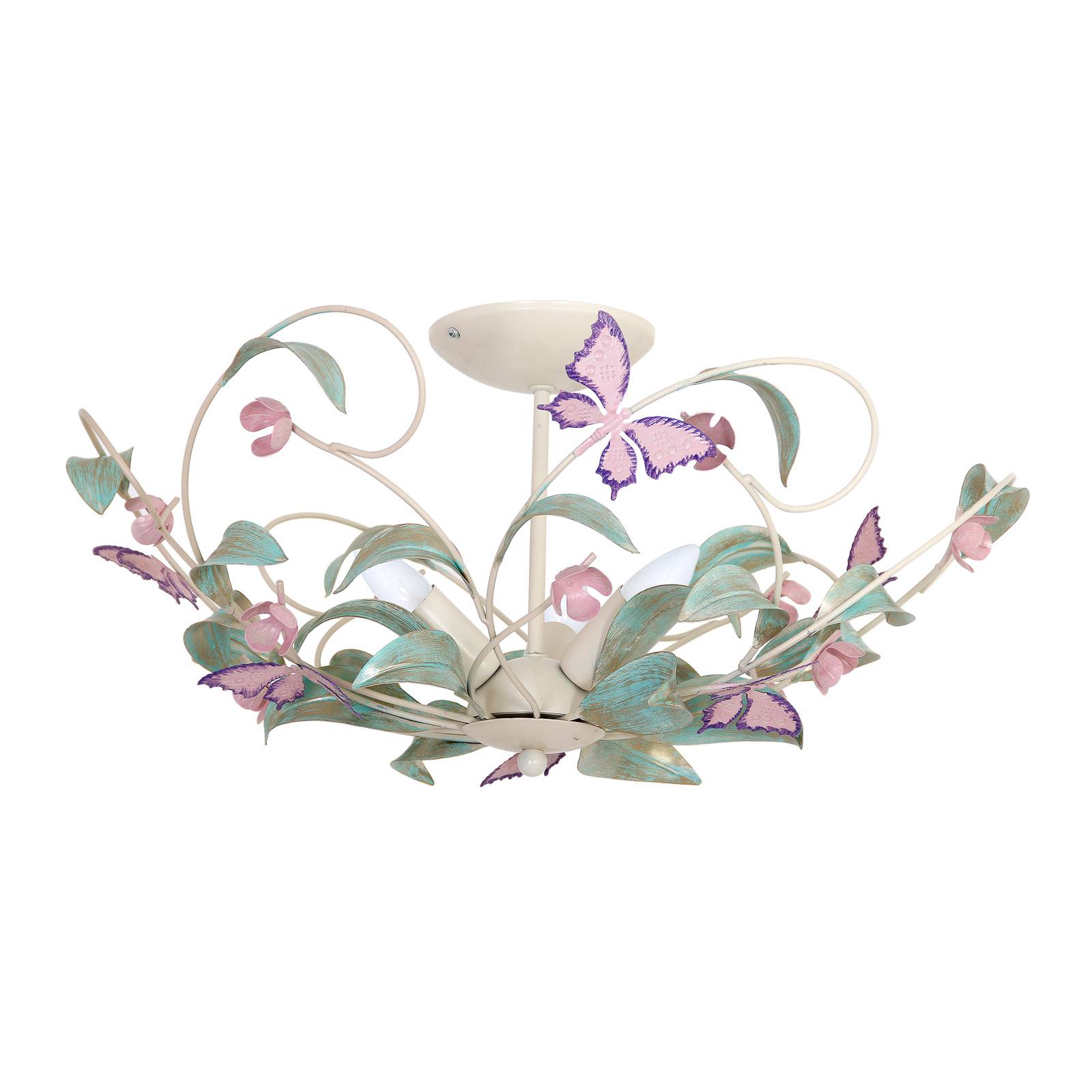 Taklampa Butterfly, 3 lampor