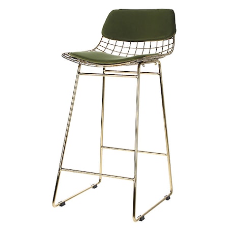 Stolsdyna Wire Comfort Kit Sammet Grön
