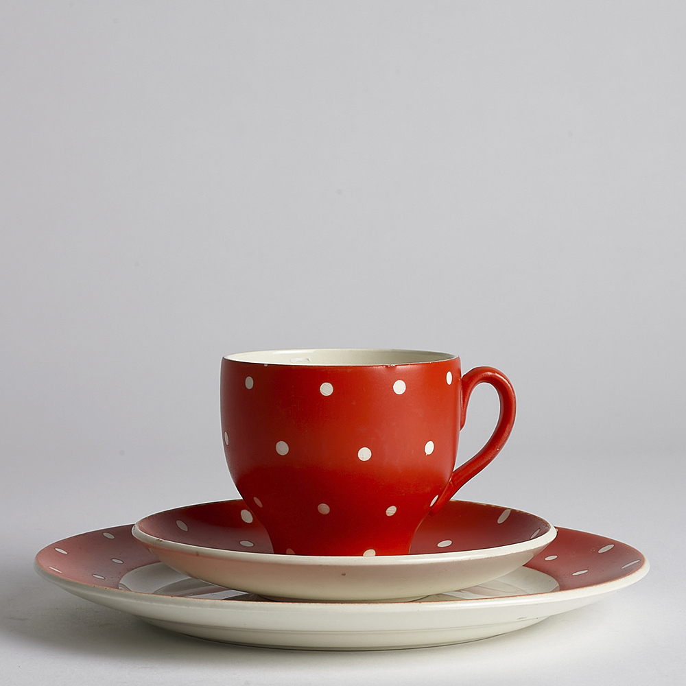 Vintage - SÅLD Amanita Kaffekopp Fat och Assiett