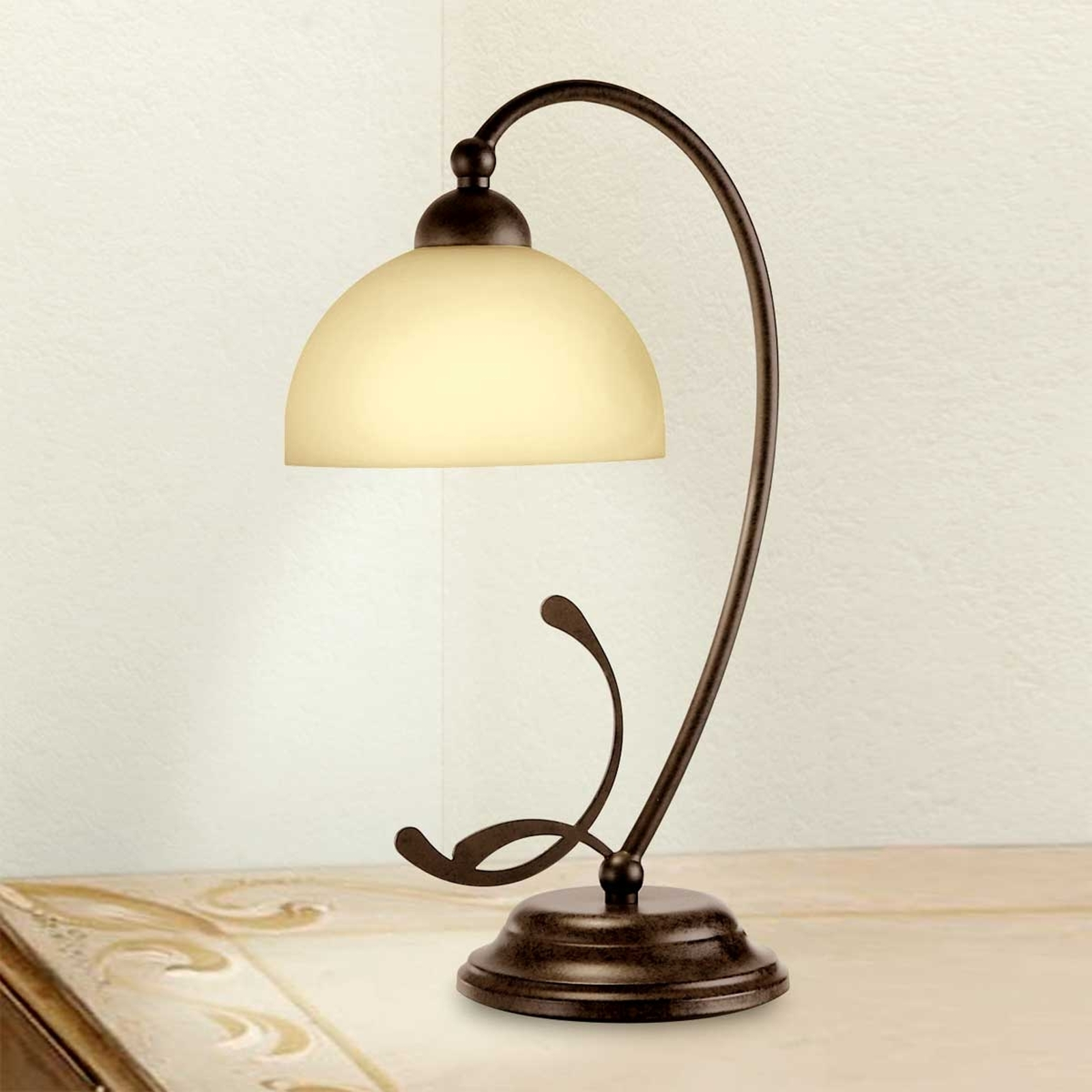 Rustik bordslampa Lorenzo