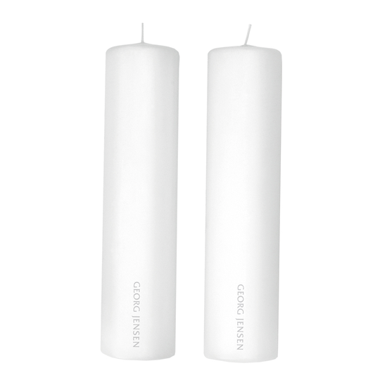Georg Jensen - Blockljus 25x6 cm 2-pack