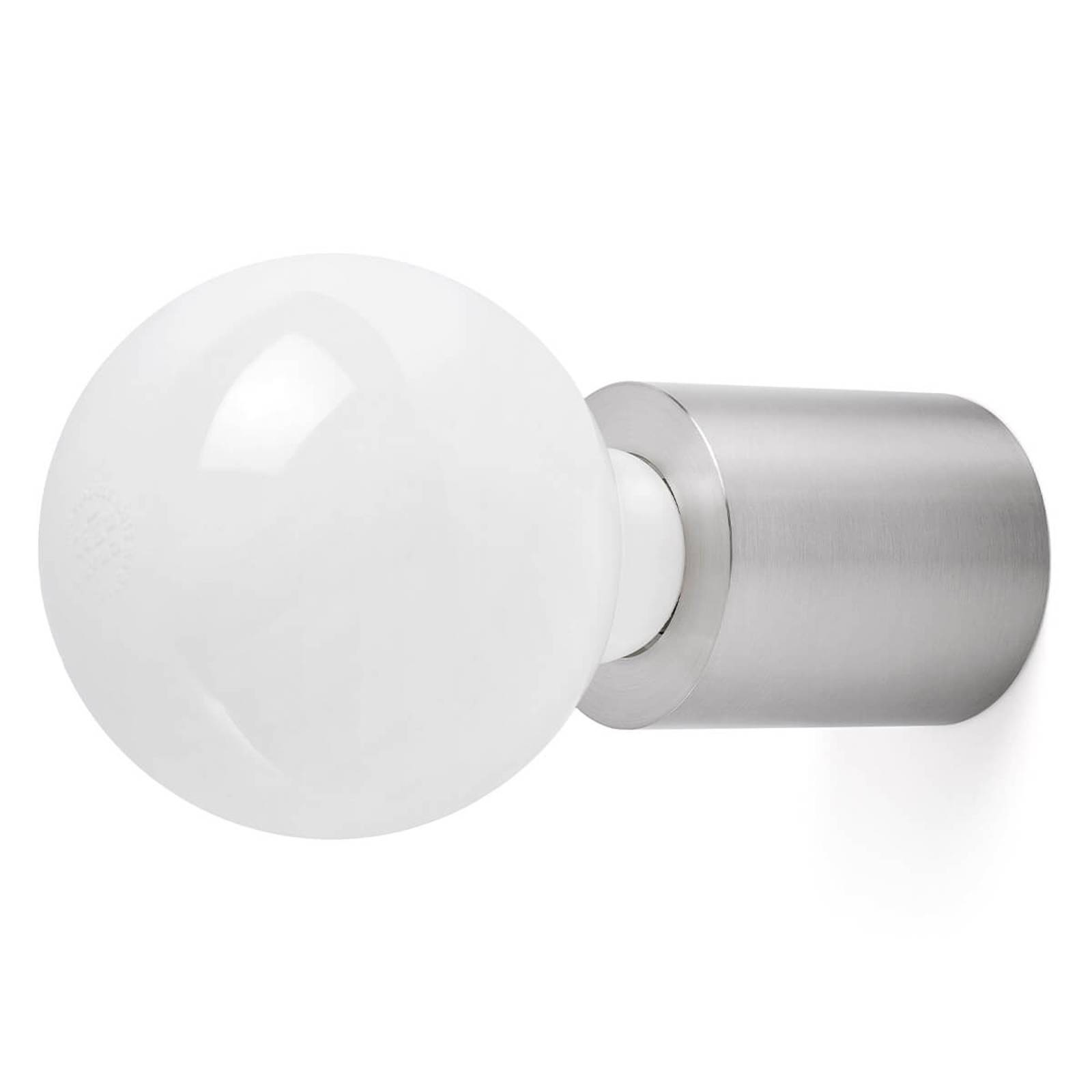 Ten - minimalistisk vägglampa, matt nickel