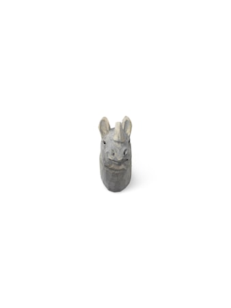 Animal Hand-carved Hook - Rhino