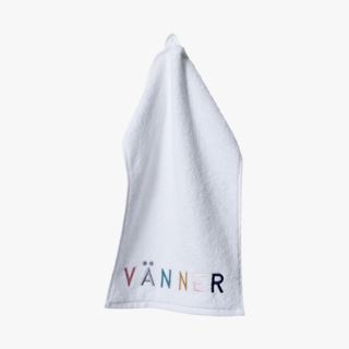 Vänner prydnadshandduk vit