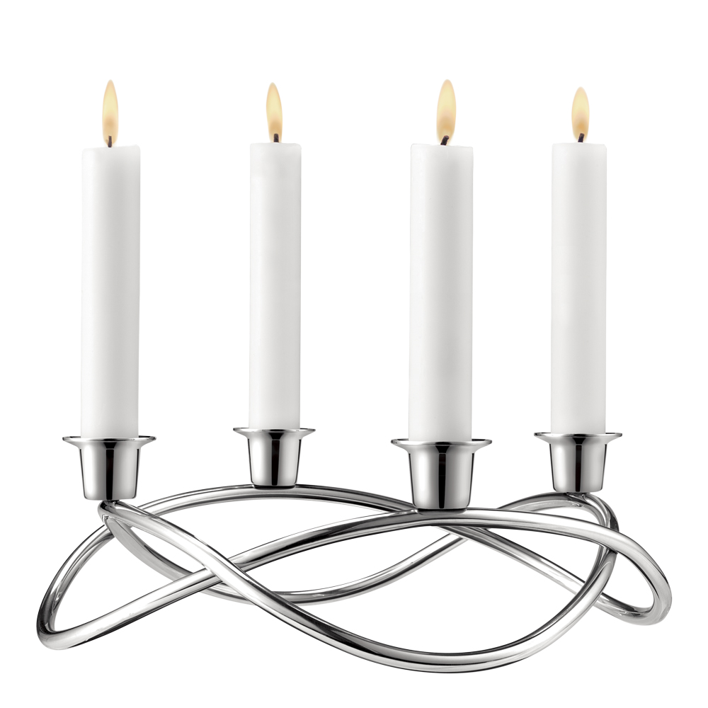 Georg Jensen - Season Ljusstake 4-armad 26 cm Rostfri blank